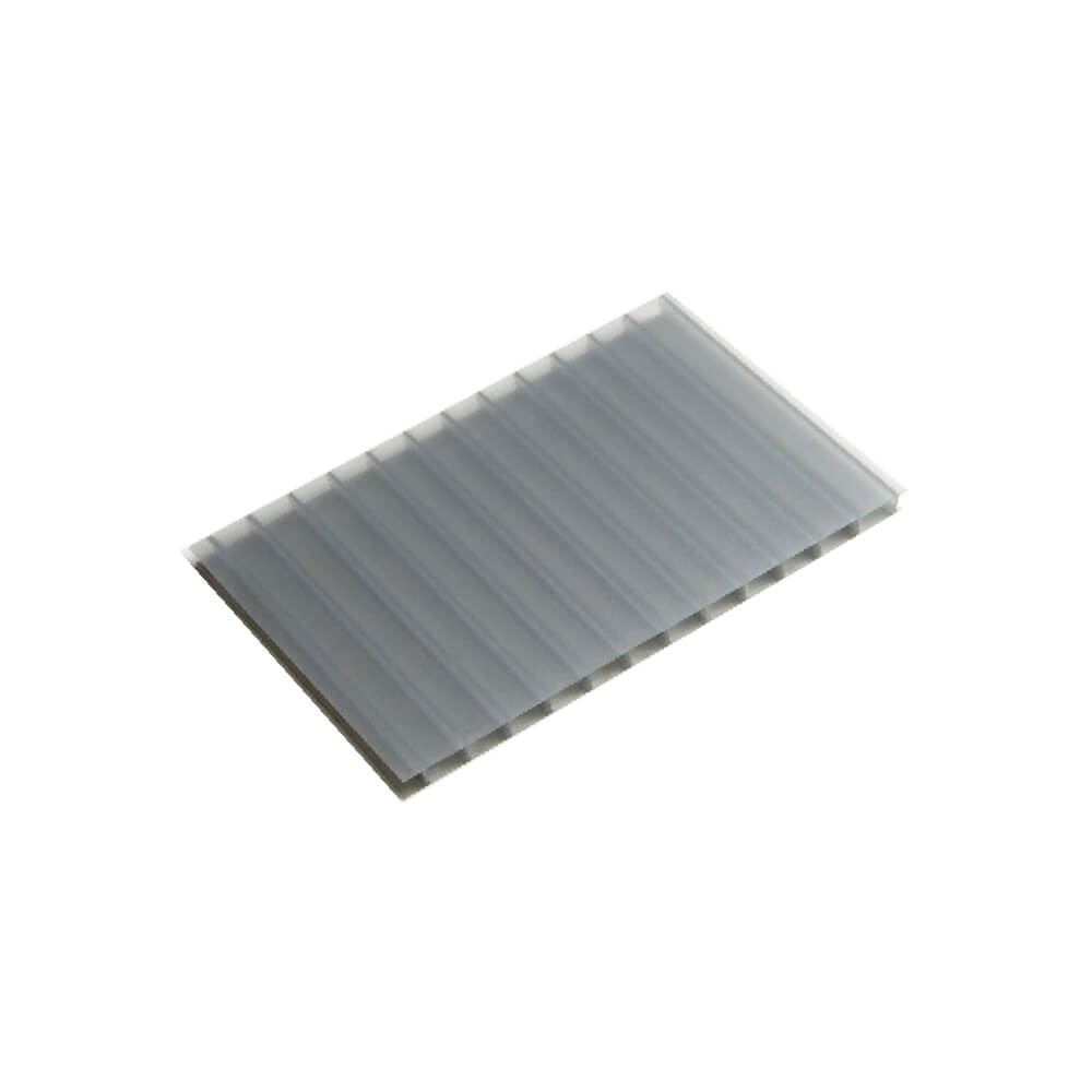 Chapa de Policarbonato Alveolar Cinza Refletivo 10mm - 2,10m x 6,00m - Polygal